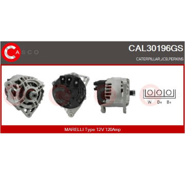 Spínač, zvedací zařízení oken CASCO CWR73019AS