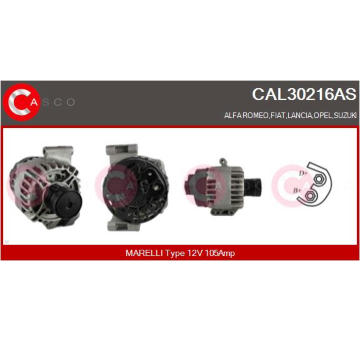 Alternátor CASCO CAL15040GS