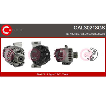 Tyčoví stěračů CASCO CWT33106AS