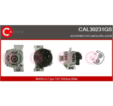 Tyčoví stěračů CASCO CWT10122AS