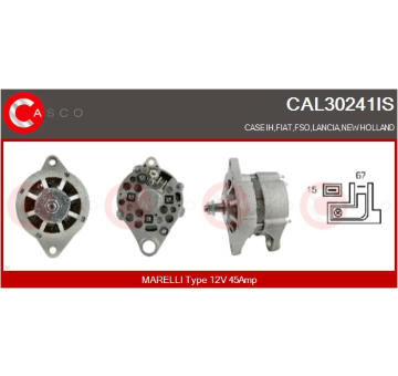 Tyčoví stěračů CASCO CWT48103AS