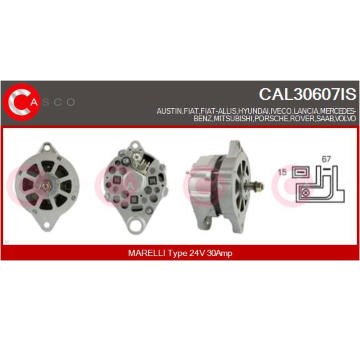 generátor CASCO CAL30607IS
