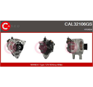 Alternátor CASCO CAL35382AS