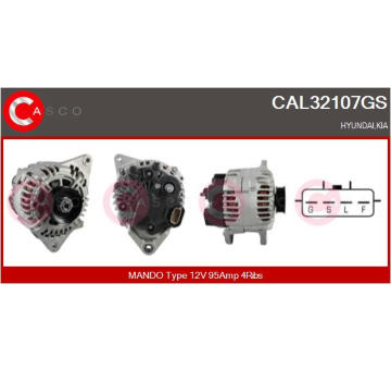 Alternátor CASCO CAL15107AS