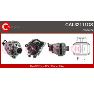 Alternátor CASCO CAL15117AS