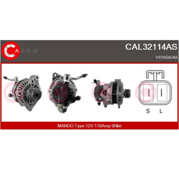 Alternátor CASCO CAL15121AS