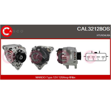 generátor CASCO CAL32128OS