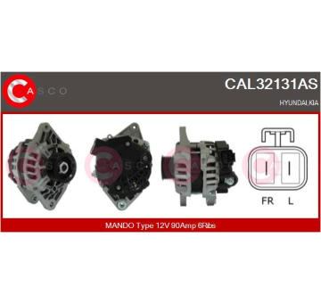 Alternátor CASCO CAL15146AS