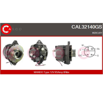 Alternátor CASCO CAL15155AS
