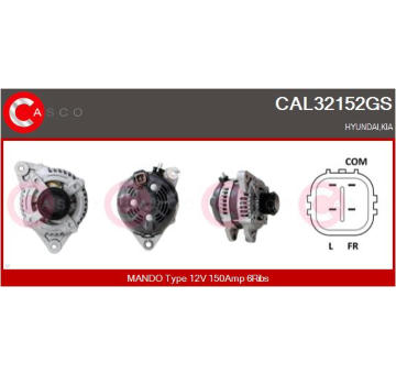 Alternátor CASCO CAL15163AS