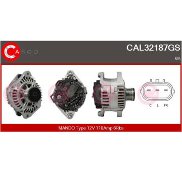 Zámek dveří CASCO CDL74033GS