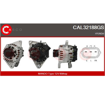 generátor CASCO CAL10363AS