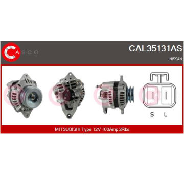 Alternátor CASCO CAL15256AS