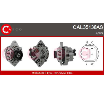 Zámek dveří CASCO CDL75001AS