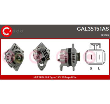generátor CASCO CAL10420AS