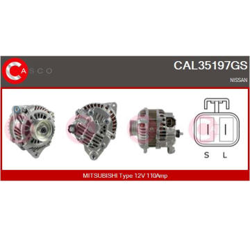 Alternátor CASCO CAL15325AS