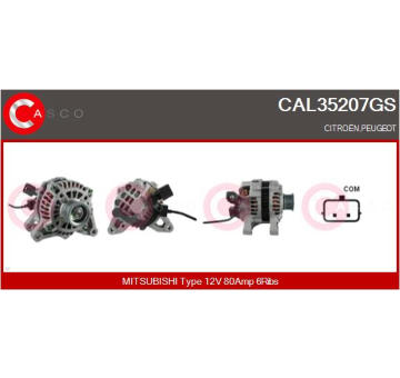 Alternátor CASCO CAL40125AS