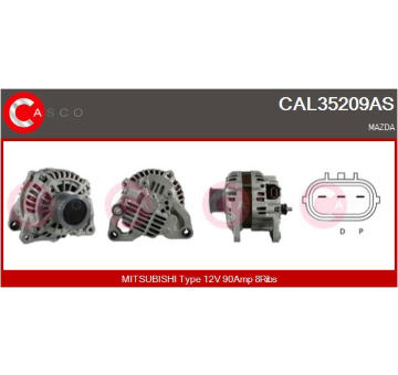 Alternátor CASCO CAL15340AS
