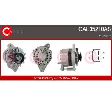 Alternátor CASCO CAL15341AS