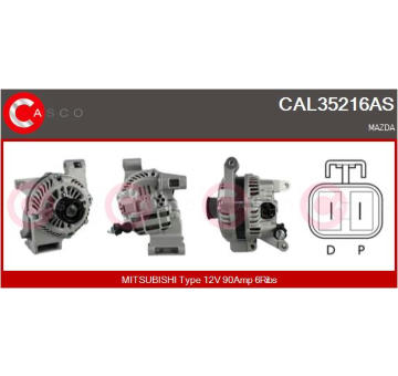 Alternátor CASCO CAL40140AS