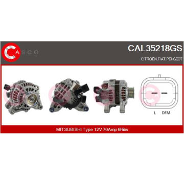 Alternátor CASCO CAL40144AS