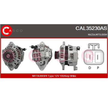 Alternátor CASCO CAL40157AS