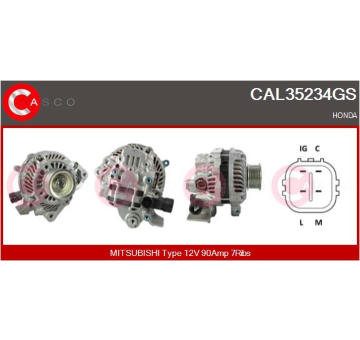 Alternátor CASCO CAL40162AS