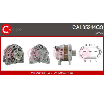 Pastorek, startér CASCO CDR10147AS