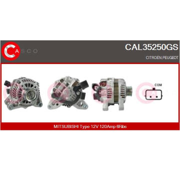 Alternátor CASCO CAL40182AS