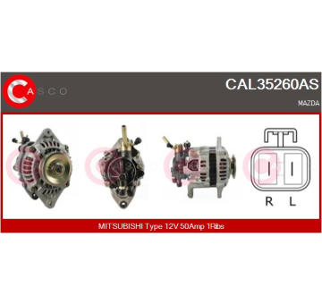 Alternátor CASCO CAL40195AS
