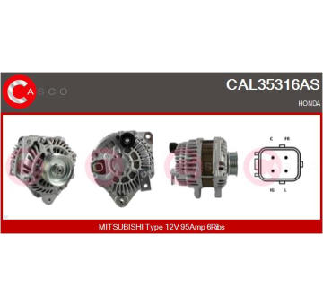 Pastorok żtartéra CASCO CDR15104GS