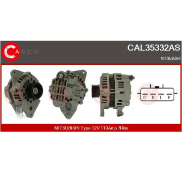 generátor CASCO CAL30132AS