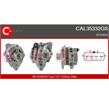 Alternátor CASCO CAL15474AS