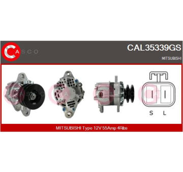 Alternátor CASCO CAL15480AS