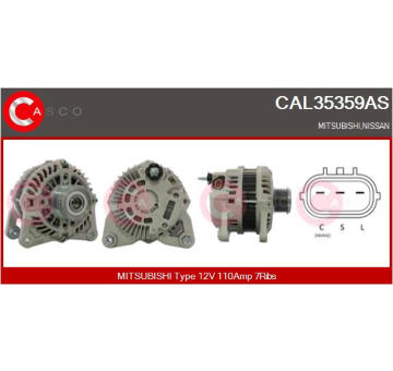 Alternátor CASCO CAL40316AS