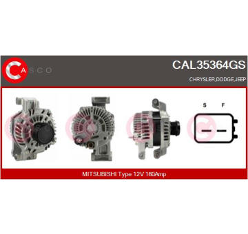 Alternátor CASCO CAL40324AS