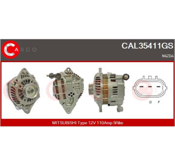 generátor CASCO CAL30208AS