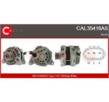 Elektromotor vetráka chladiča CASCO CEF70015GS