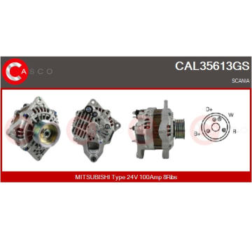 Elektromotor vetráka chladiča CASCO CEF72023GS