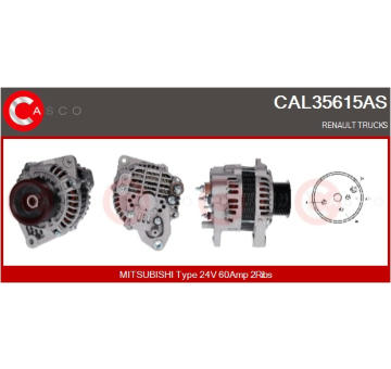 Elektromotor vetráka chladiča CASCO CEF72026AS