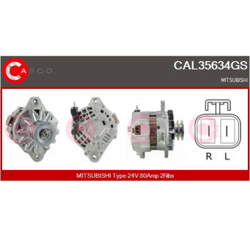 generátor CASCO CAL10750GS