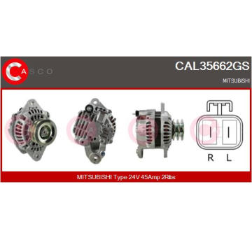 Větrák, chlazení motoru CASCO CEF73362AS