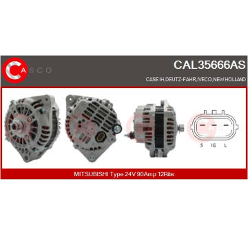 Ventilátor chladenia motora CASCO CEF73364AS