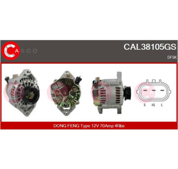 Alternátor CASCO CAL40545AS