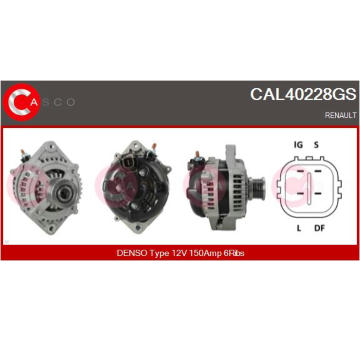 Alternátor CASCO CAL44104AS