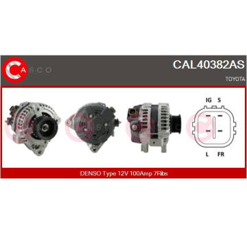 Alternátor CASCO CAL25107AS