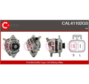 Ventilátor chladenia motora CASCO CEF73335AS