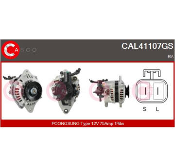 Alternátor CASCO CAL35101AS