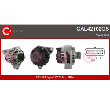 Rotor żtartéra CASCO CAR10002AS