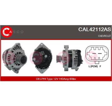 Rotor żtartéra CASCO CAR10025AS